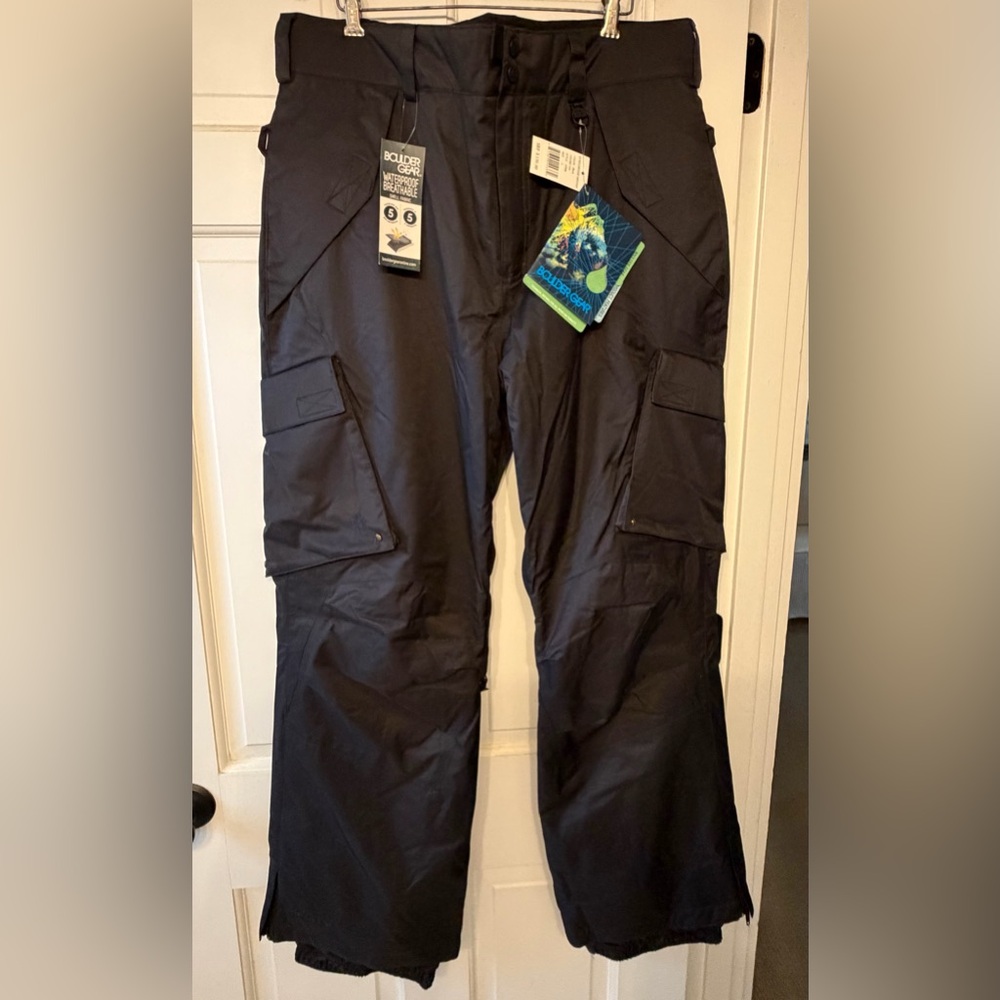 Men's Black Ski Pants New